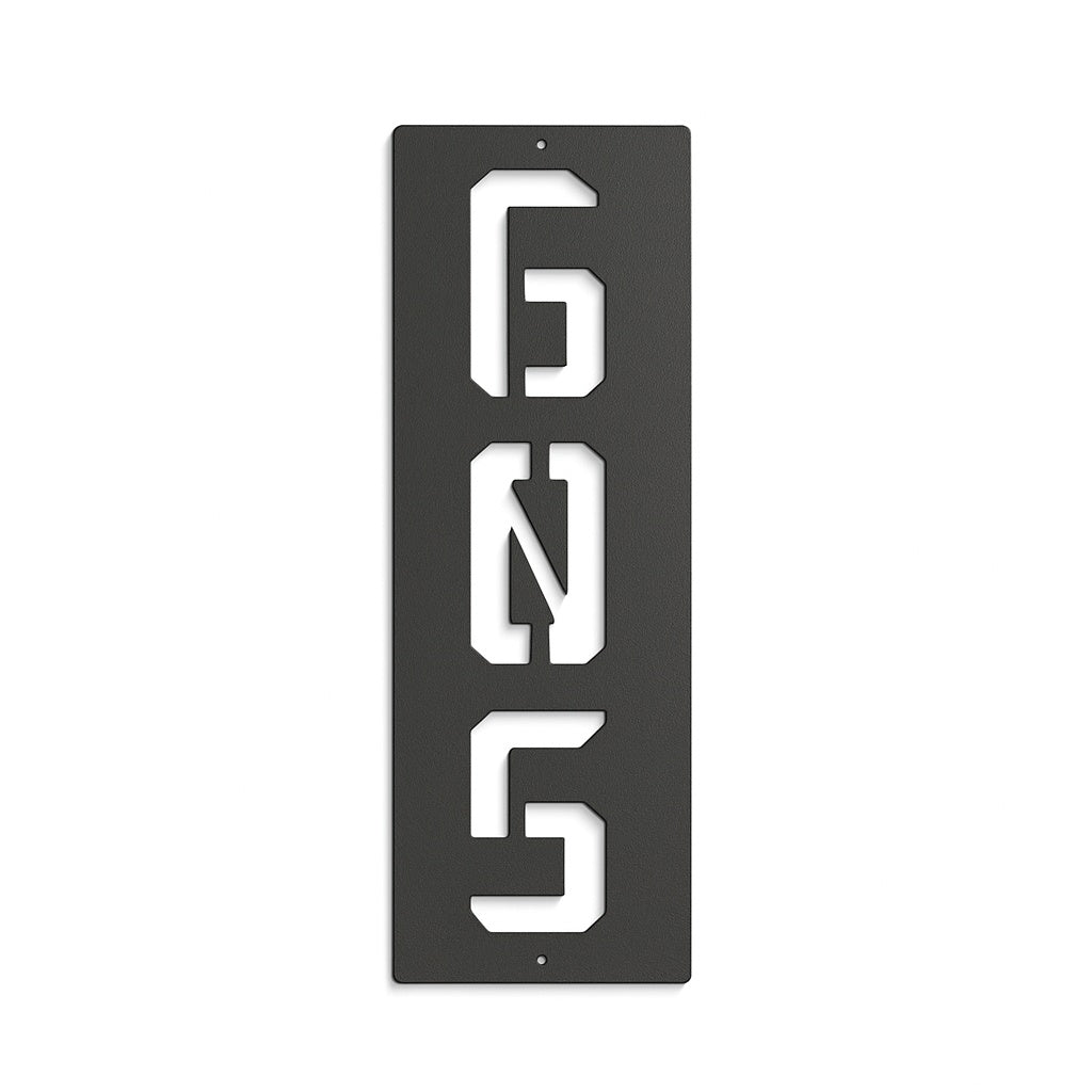 Axys Vertical Address Sign