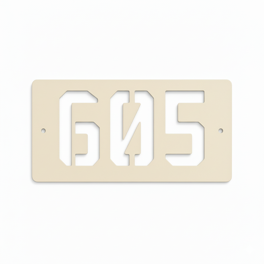 Axys Horizontal Address Sign