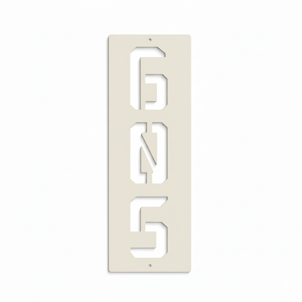 Axys Vertical Address Sign