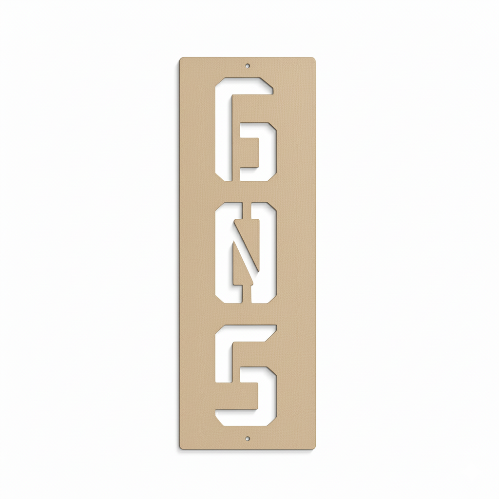 Axys Vertical Address Sign