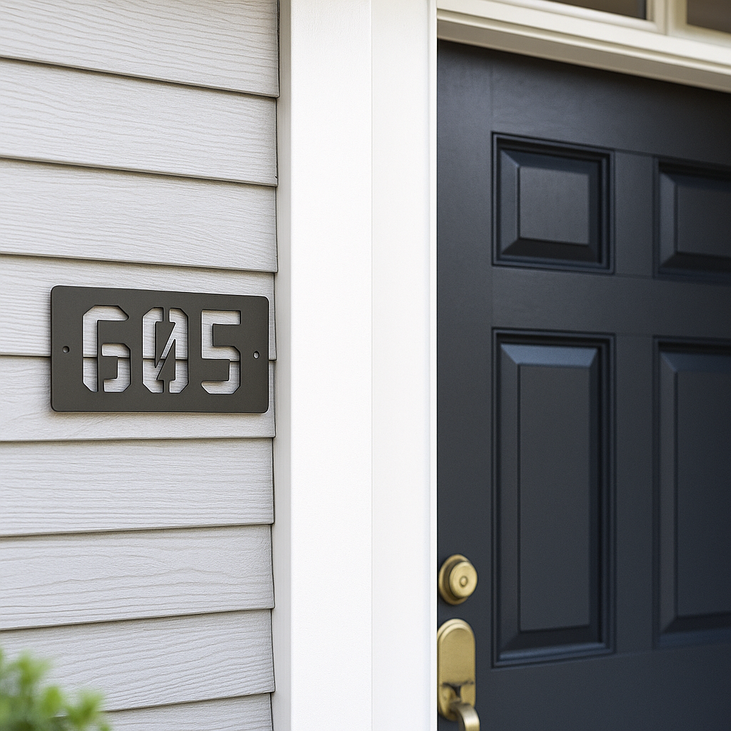 Axys Horizontal Address Sign