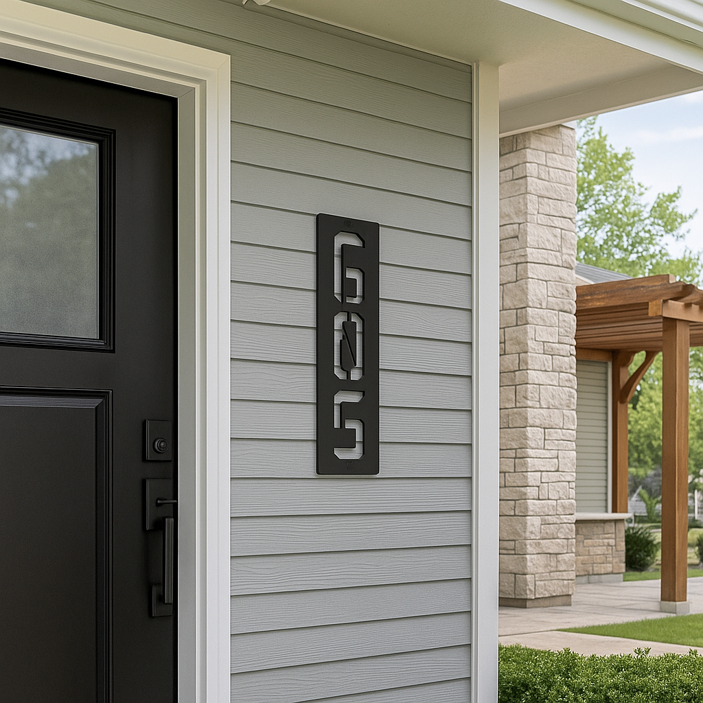 Axys Vertical Address Sign