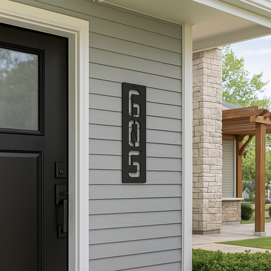 Axys Vertical Address Sign