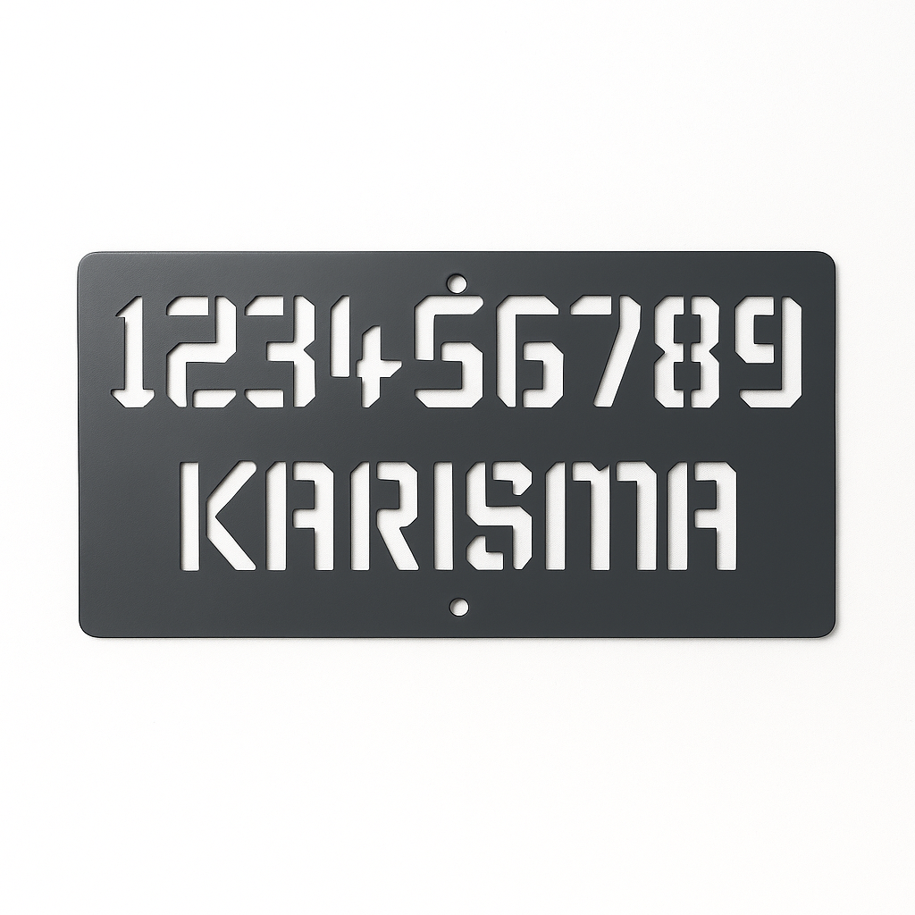 Axys Vertical Address Sign