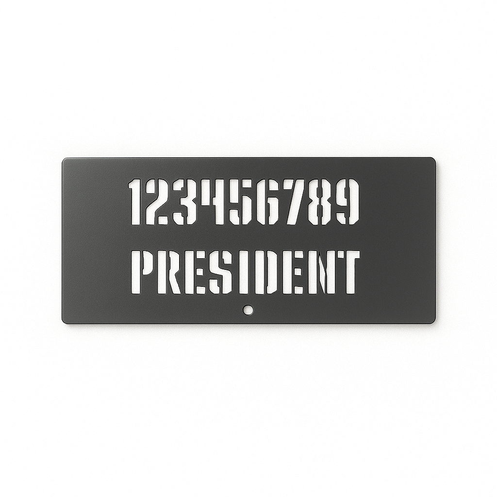 Axys Vertical Address Sign
